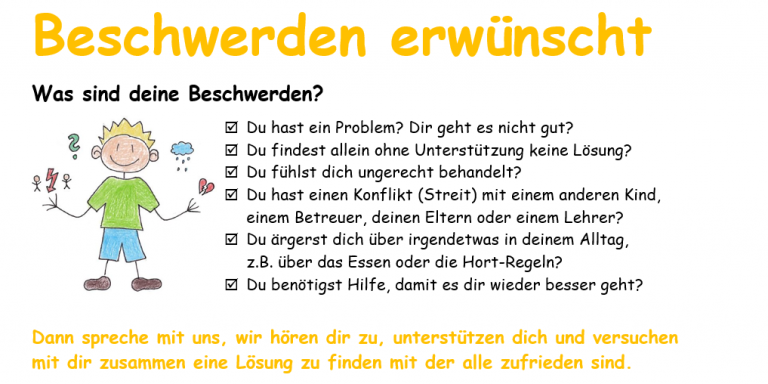  Foto zu Beschwerdemanagement - AWO Schulkinderbetreuung Trostberg 